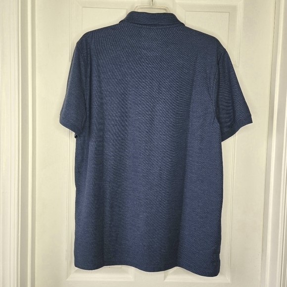 Sonoma Men's Blue Short Sleeve Supersoft Pique Polo Shirt Size L - Picture 3 of 10